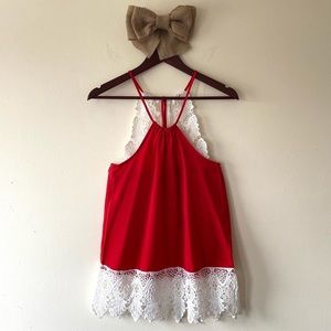 No Boundaries Tank - Lace emb. - SIZE (M)